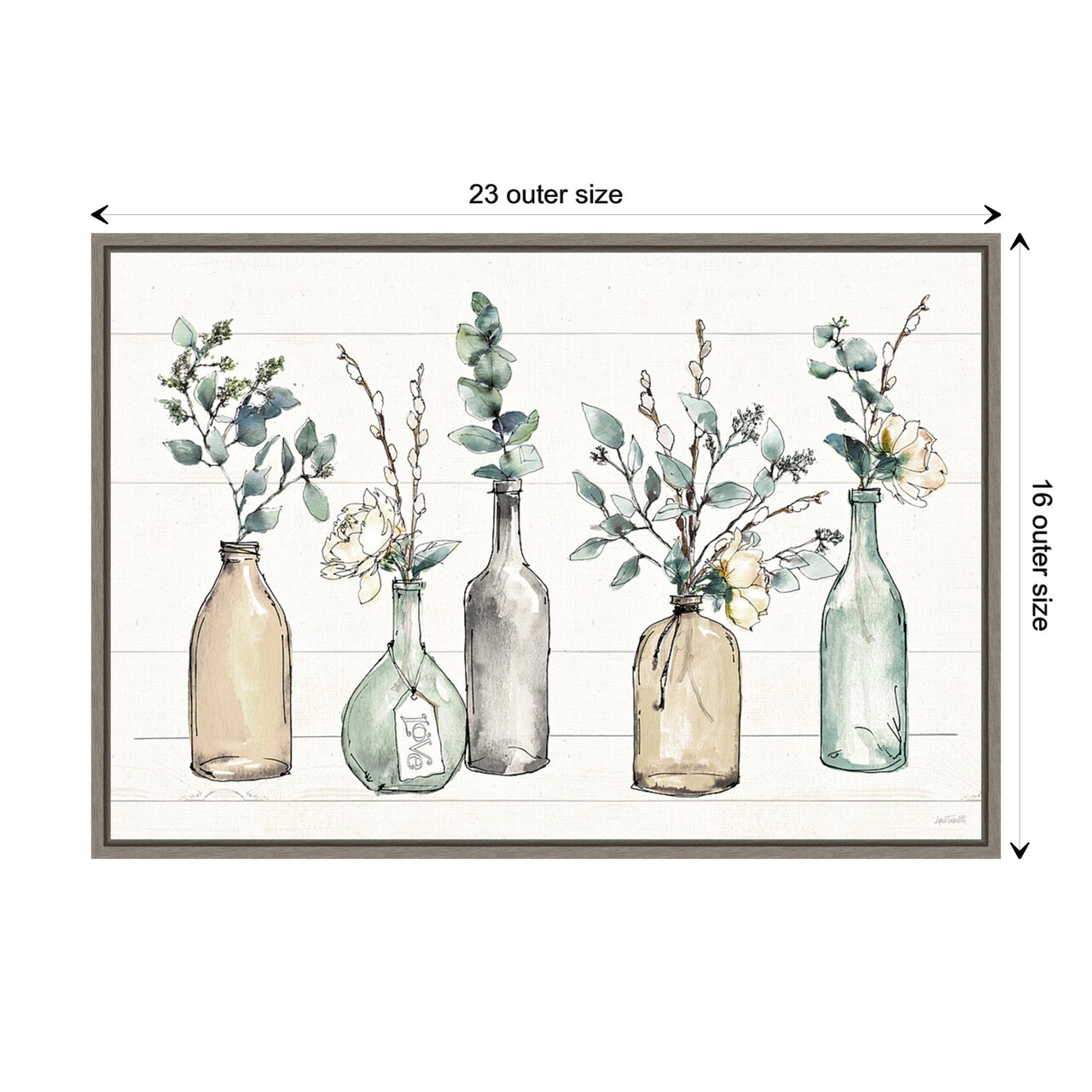 Modern Farmhouse I by Anne Tavoletti Canvas Wall Art Print Framed